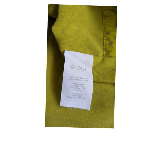 Cabi top, Size Small, yellow color - Picture 5 of 6